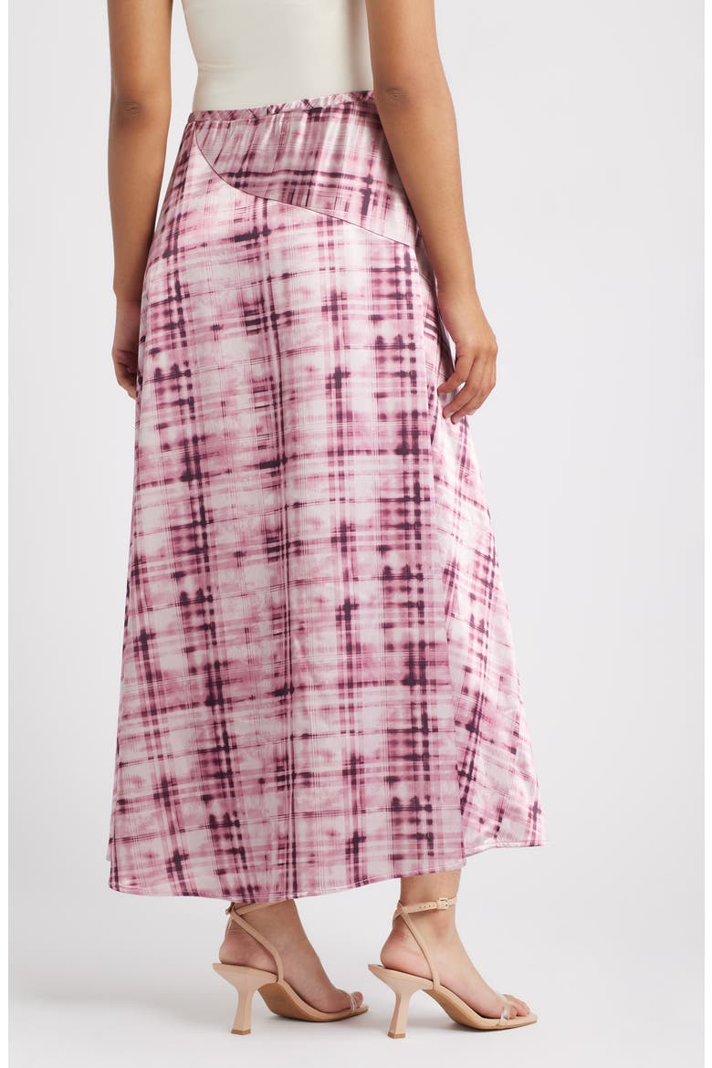 Savoy Print Bias Cut Maxi Skirt, Alternate, color, ROSE