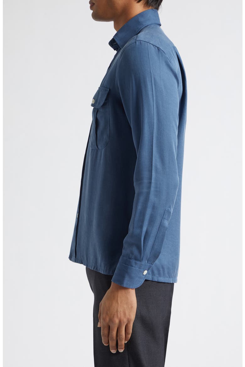 Button-Up Work Shirt, Alternate, color, BLUE