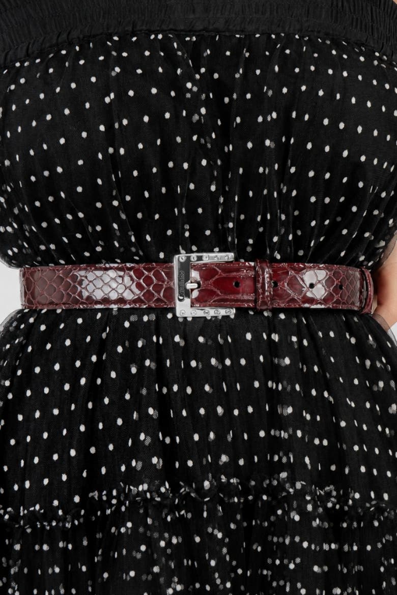 Gallop 805 Patent Leather Belt, Alternate, color, Red