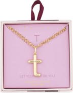 Leith Lowercase Initial Bubble Pendant Necklace