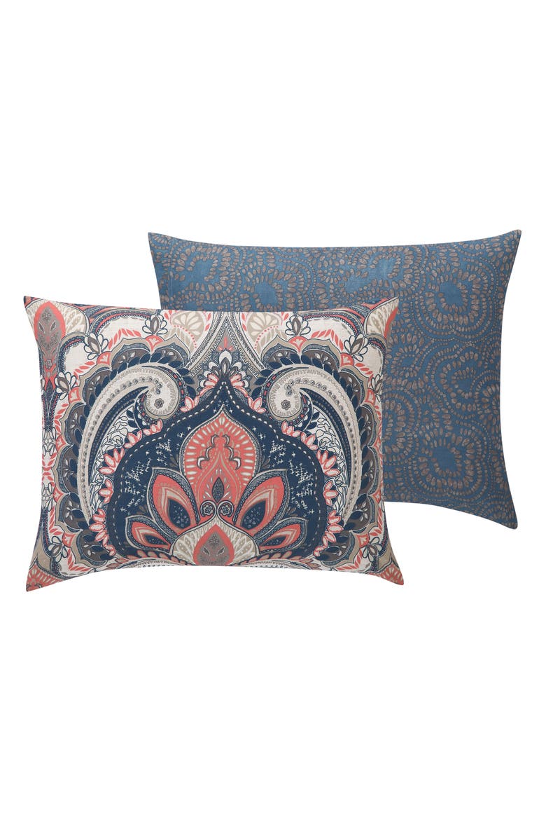 VCNY HOME Damask Reversible Comforter Set - Full/Queen, Alternate, color, Coral