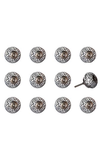 Shop Kinetic 12-pack Knobs In Black White Silver