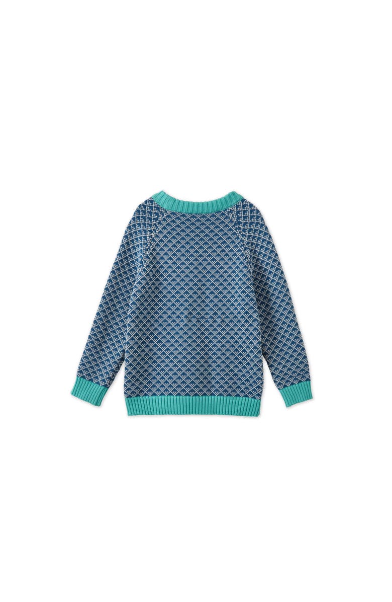 Vild House of Little Organic Cotton Nordic Knit Pullover, Alternate, color, Nordic Pattern