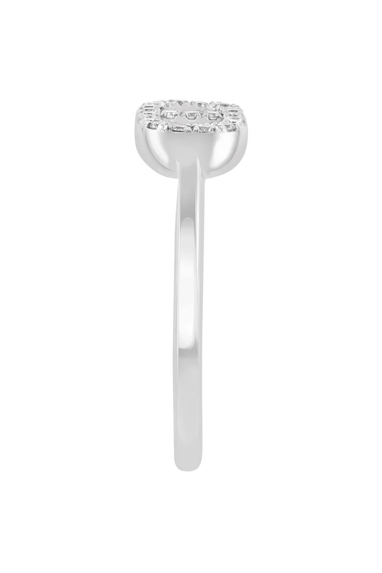 Sterling Silver Diamond Ring - 0.14 ctw, Alternate, color, SILVER