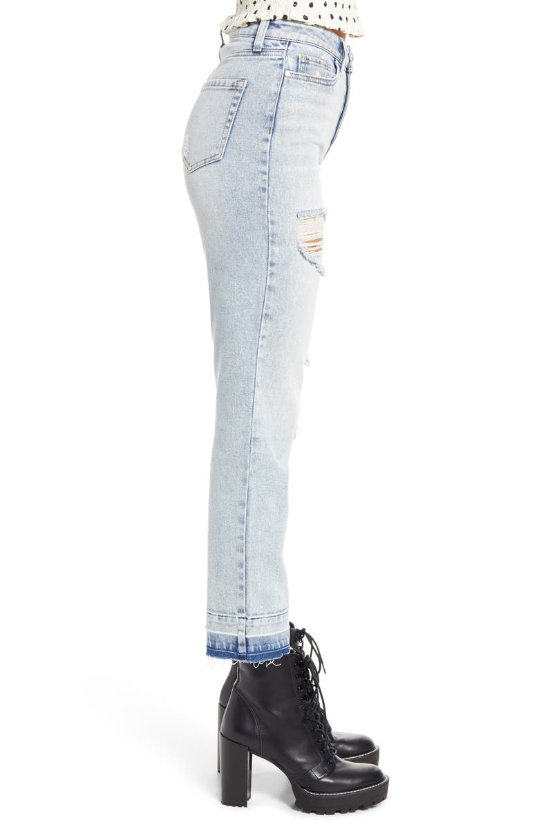 BP. x Claudia Sulewski Ripped Mom Jeans, Alternate, color,