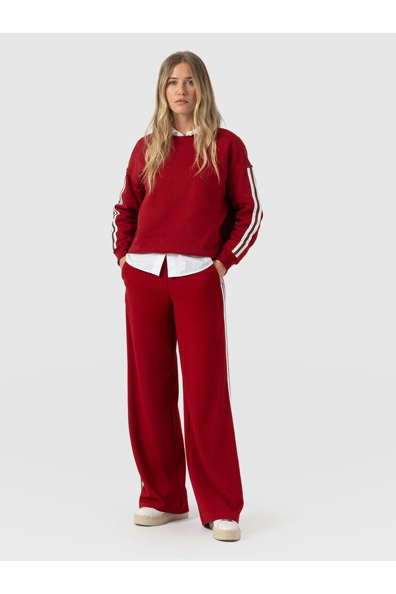 Victory Straight Leg Pant, Main, color, Red Brown Stripe