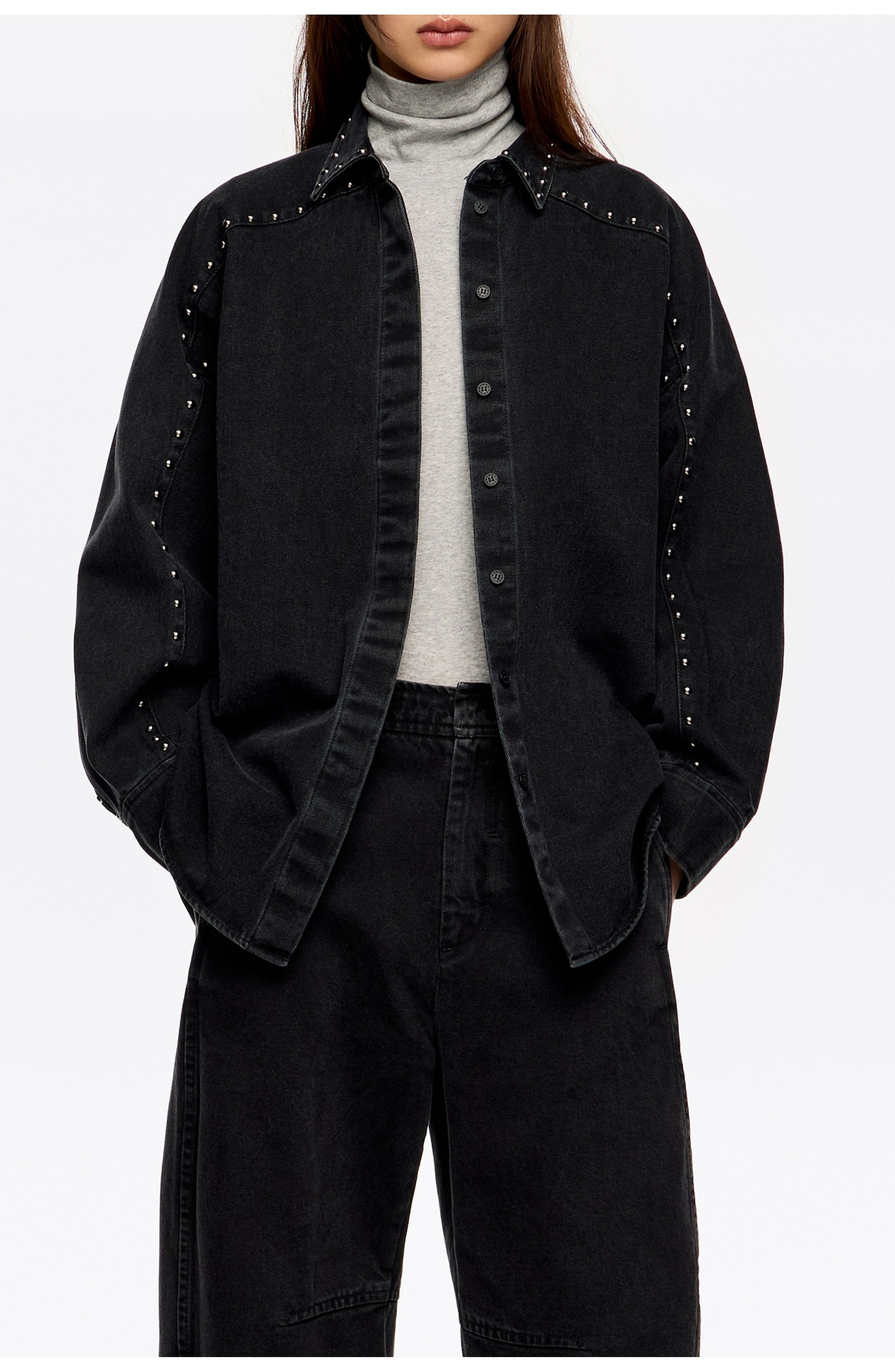 Studded Denim Shirt