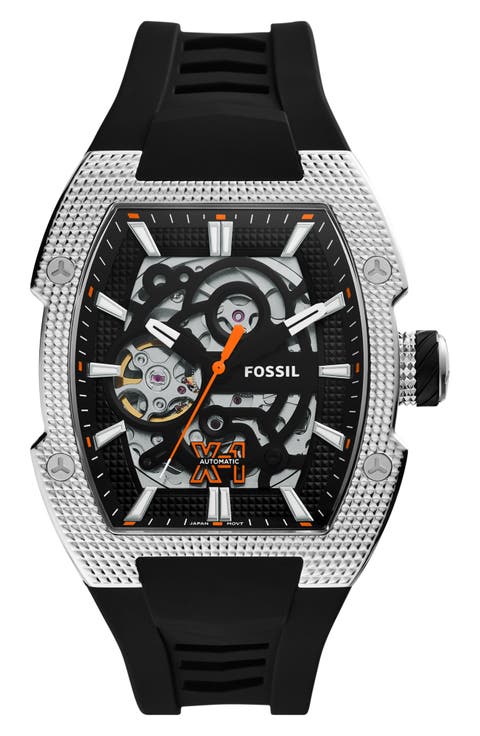 Machine Automatic Silicone Strap Watch