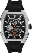Fossil Machine Automatic Silicone Strap Watch