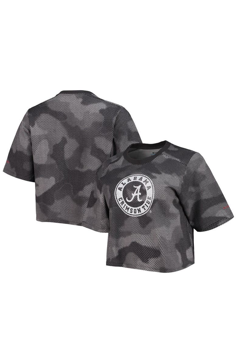 Columbia Women's Columbia Gray/Black Alabama Crimson Tide Park Camo Boxy T-Shirt, Main, color, 