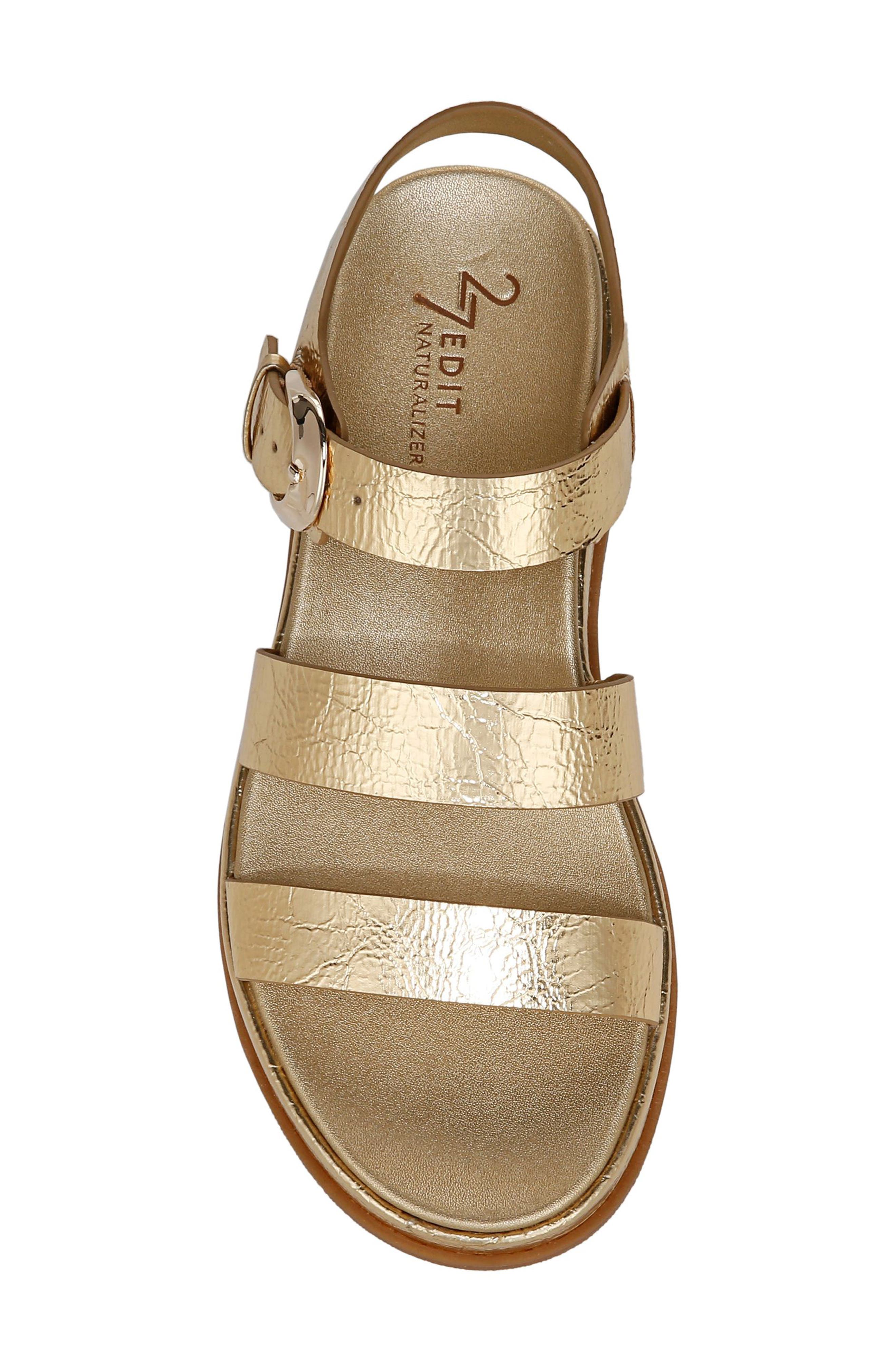 Zizi Platform Sandal, Alternate, color, DARK GOLD