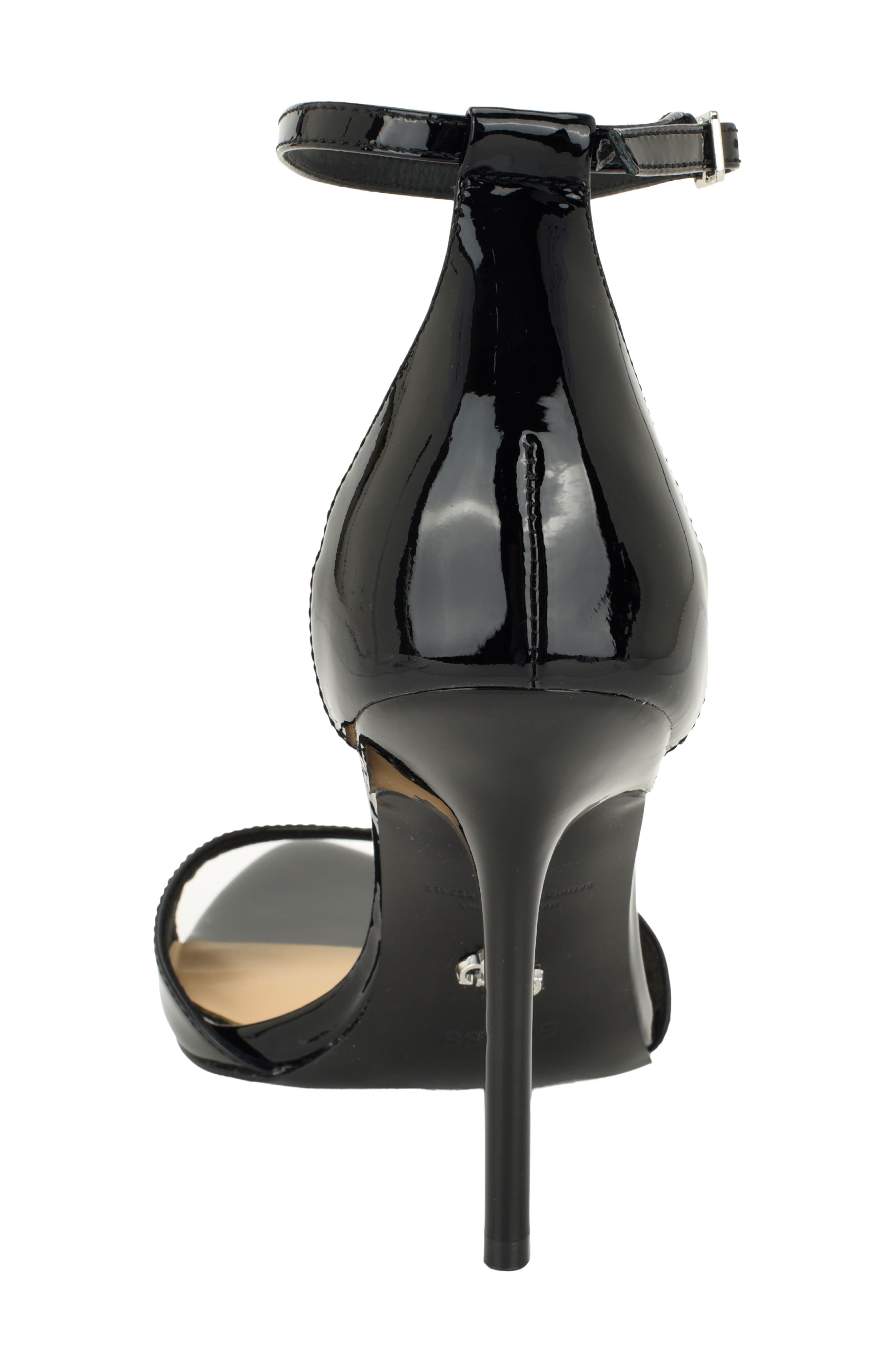 Olivey Ankle Strap Sandal, Alternate, color, BLACK