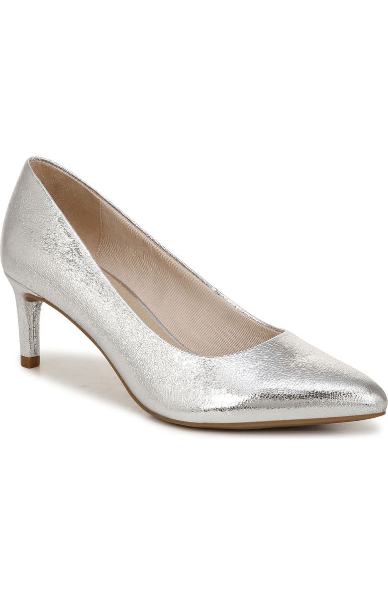 LifeStride Alexis Pointed Toe Pump, Main, color, Silver