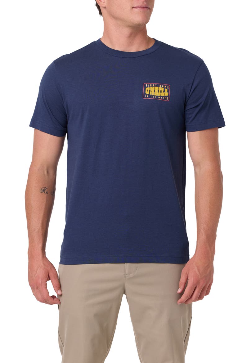 Western Graphic T-Shirt, Main, color, NAVY