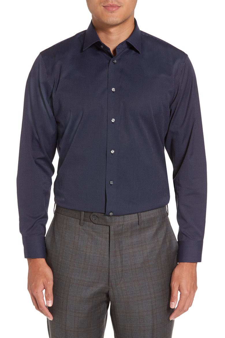 camden standard fit non iron dress shirt Men's Smart Casual Dress Shirt with Turn-Down Collar, Cotton Polyester Kent Camden