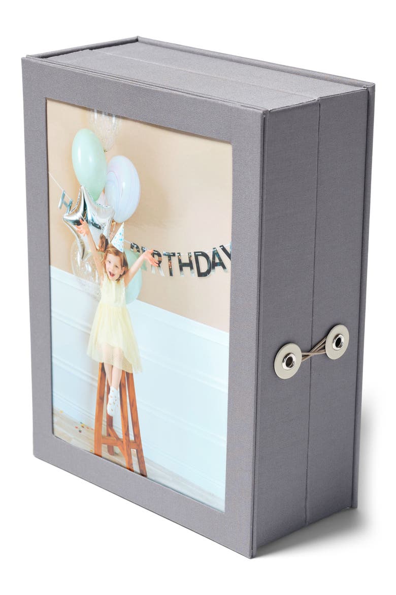 Story Vault Keepsake Box, Main, color, SLATE, YELLOW