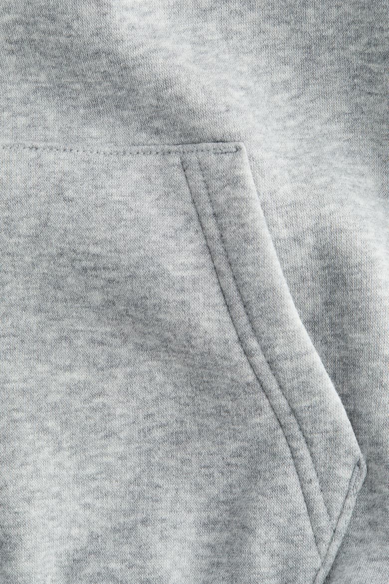 Contrast-panel Hoodie, Alternate, color, Gray melange