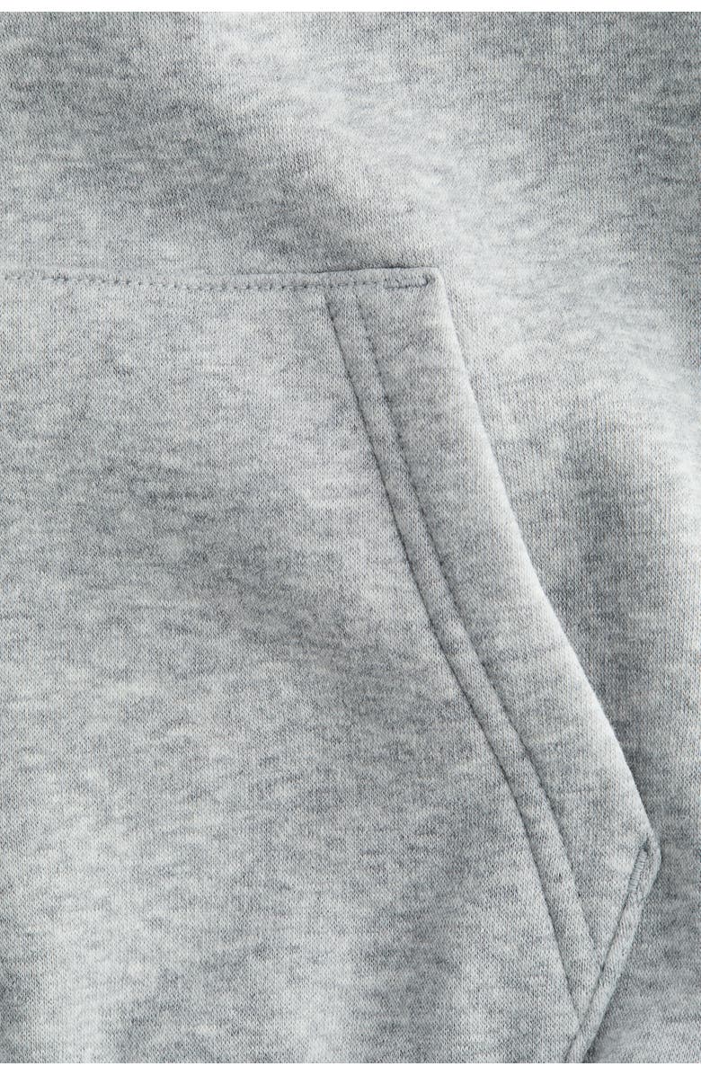 H&M Contrast-panel Hoodie, Alternate, color, Gray Melange