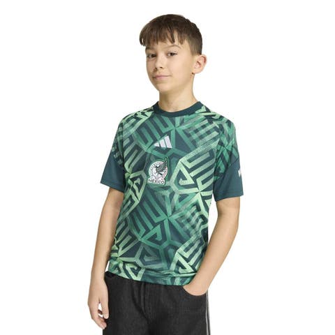 Youth adidas Green Mexico National Team 2026 Pre-Match Top