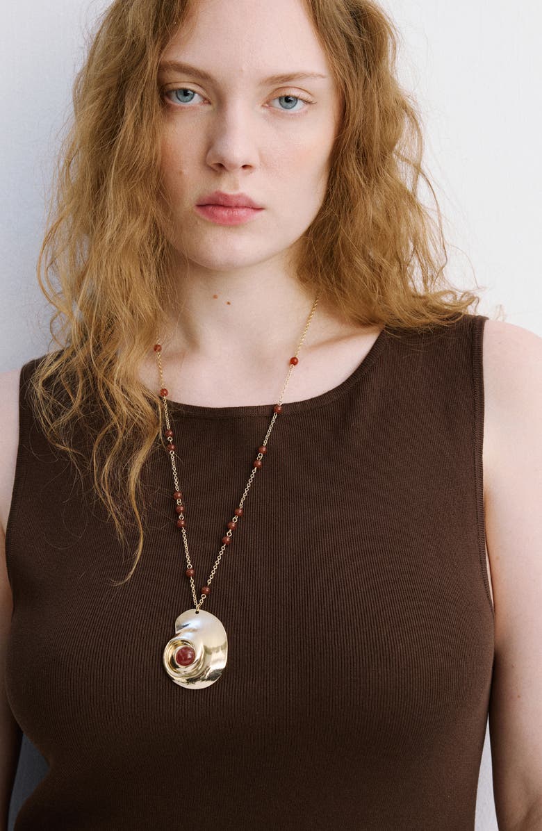 MANGO Sleeveless Knit Midi Dress, Alternate, color, 