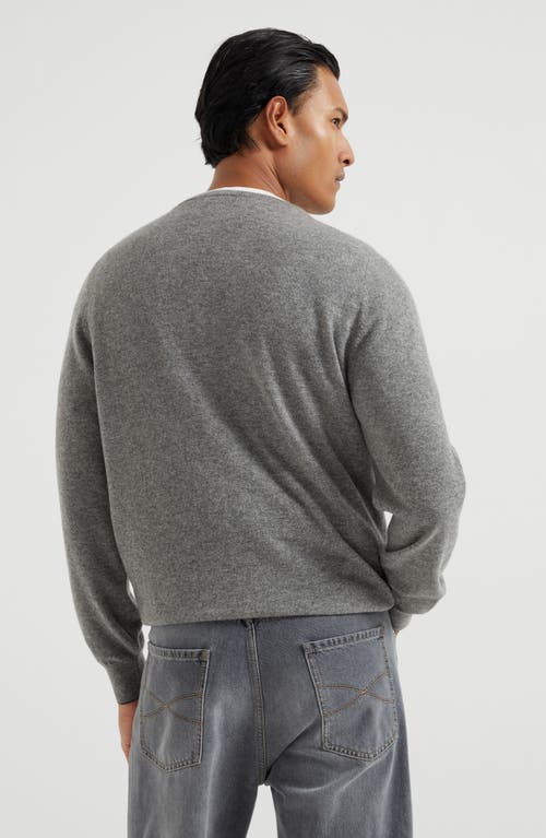 Brunello Cucinelli Cashmere Raglan-sleeve Sweater In Dark Grey