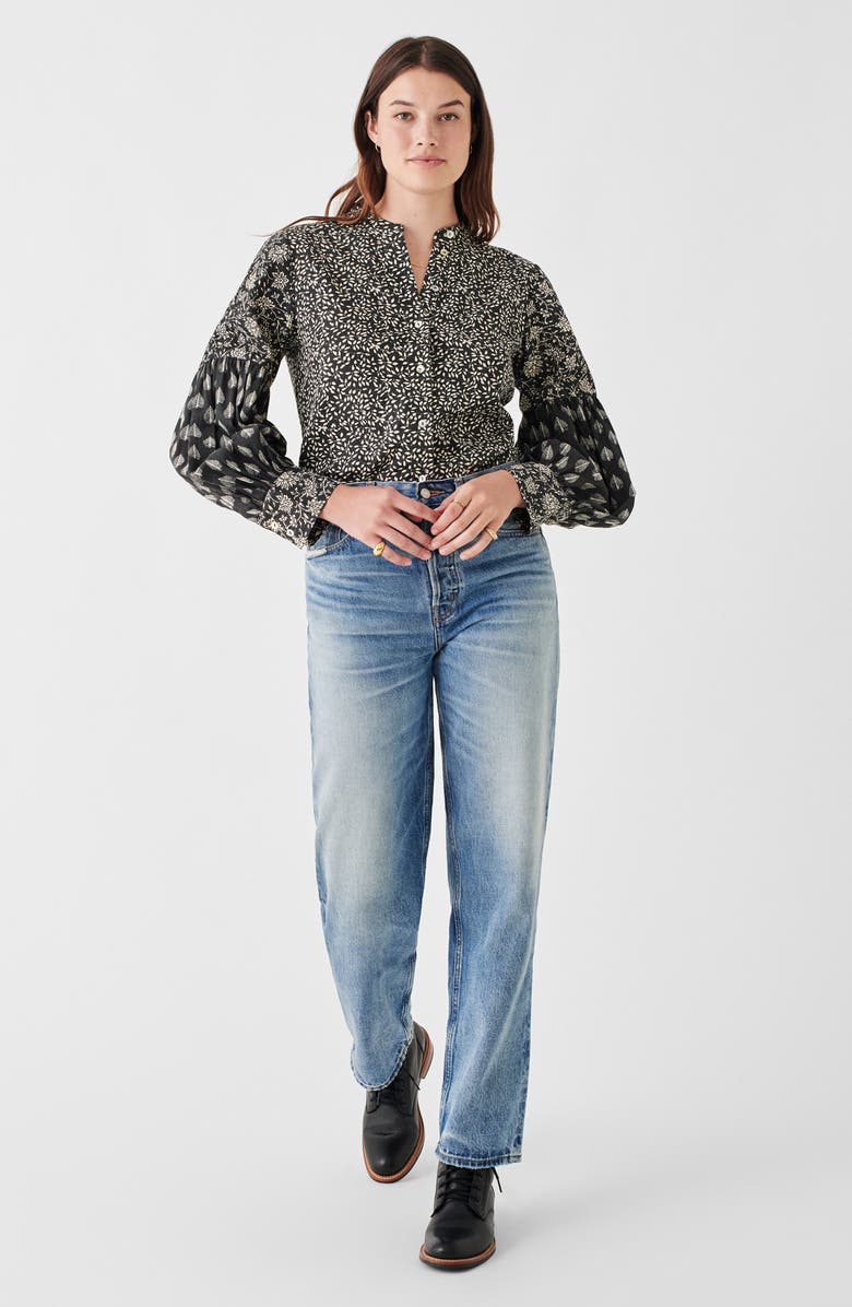 Faherty Adalyn Mix Batik Organic Cotton Button-Up Shirt, Alternate, color,