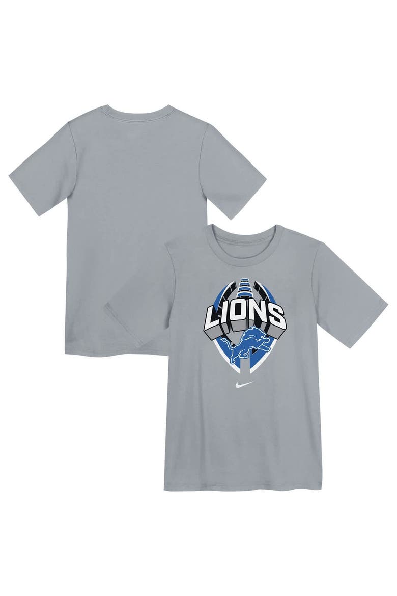 Preschool Nike Gray Detroit Lions Icon Legend Performance T-Shirt, Main, color, Gray