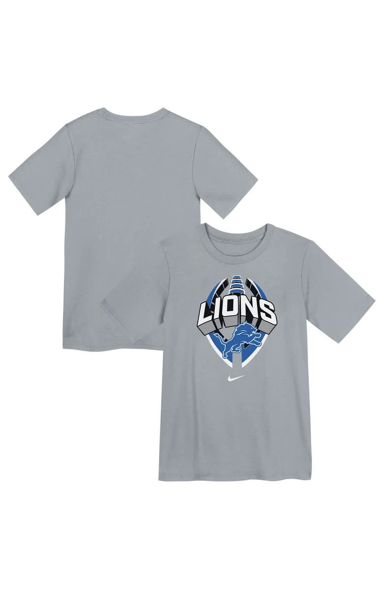 Nike Preschool Nike Gray Detroit Lions Icon Legend Performance T-Shirt, Main, color, Gray