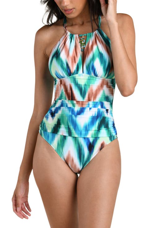 Mirage Moment Moderate Coverage High Neck One-Piece Swimsuit