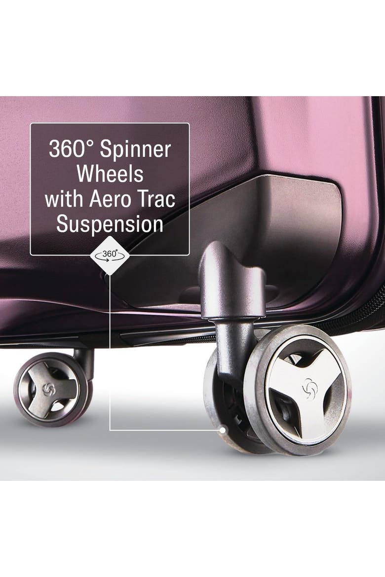 Octiv 3 Piece Set (20"/24"/28") Hardside Spinner, Alternate, color, Amethyst Purple