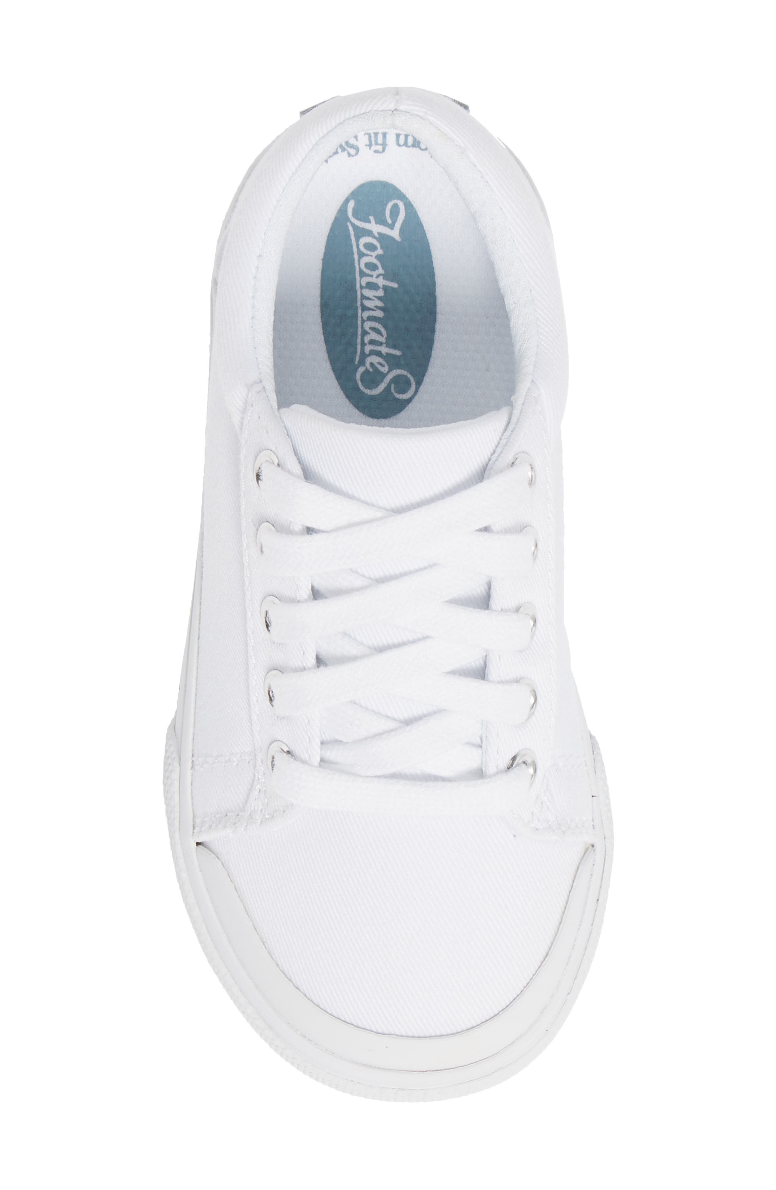 Footmates Taylor Sneaker, Alternate, color, White