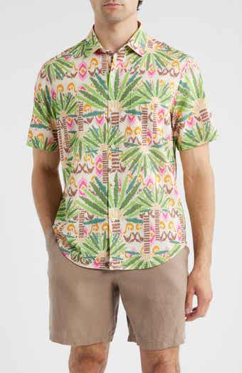 Tommy Bahama Bahama Coast Palm Pointed IslandZone® Short Sleeve Button-Up Shirt