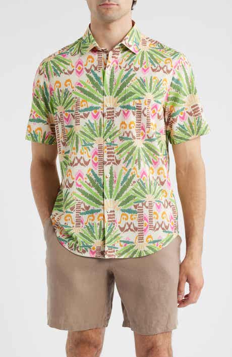 Tommy Bahama Bahama Coast Palm Pointed IslandZone® Short Sleeve Button-Up Shirt