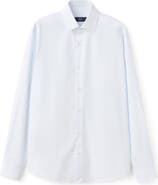 MANGO Slim Fit Stripe Cotton Button-Up Shirt