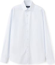 MANGO Slim Fit Stripe Cotton Button-Up Shirt