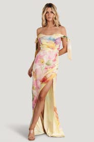 Baltic Børn Allegra Off Shoulder Maxi Dress