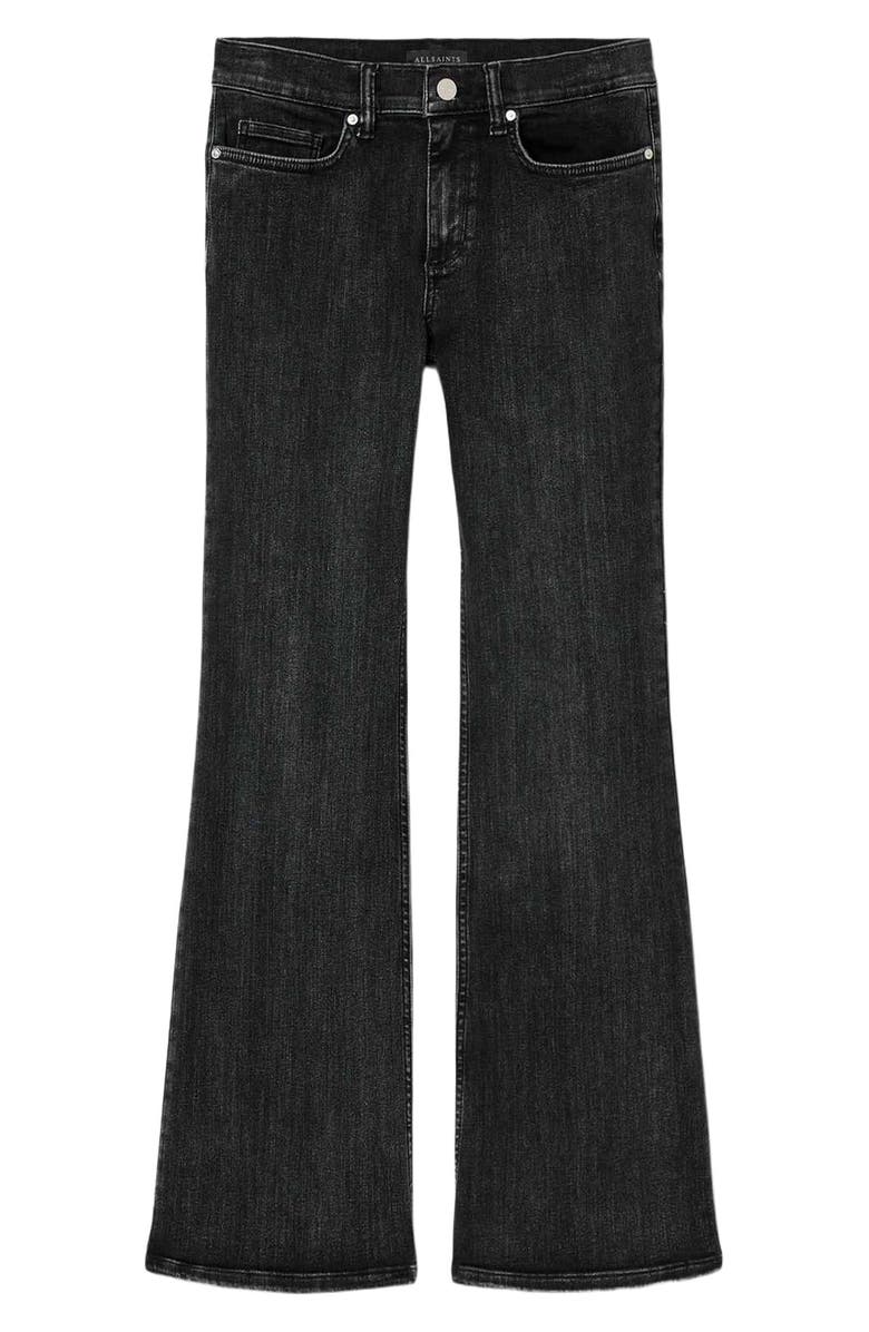 AllSaints Ember Wide Leg Jeans, Alternate, color, Washed Black