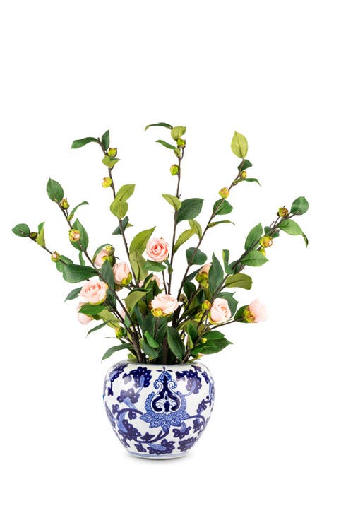 Cocobella Beau Toile Rose Branch Arrangement