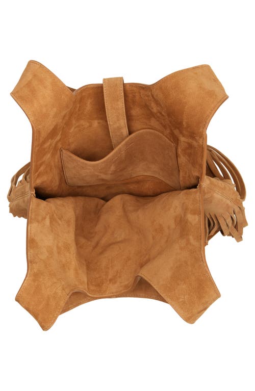 Reformation Ivy Tote Bag Bracco Suede In Brown