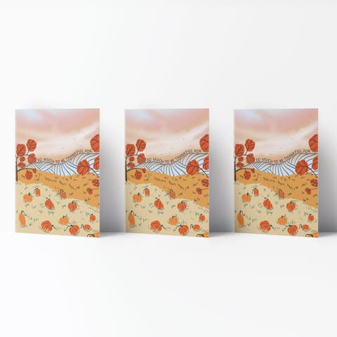 Fall/Halloween Greeting Card Pack Sets (3 ct) So Much To Be Thankful For