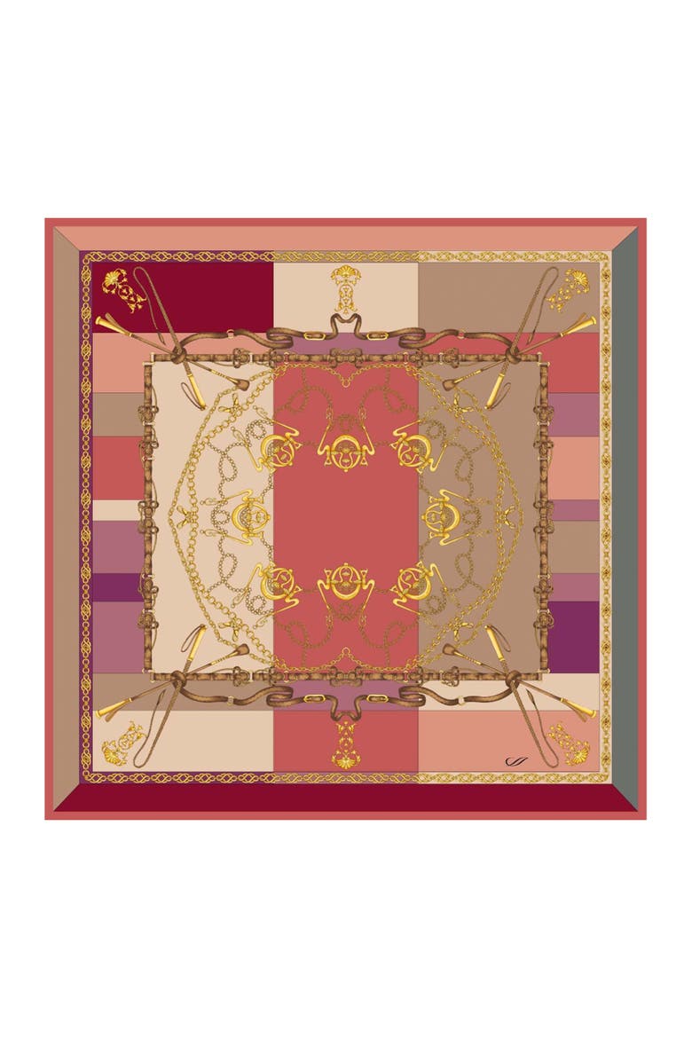 Gabriella - Hand Rolled Silk Foulard for Women, Alternate, color, Rosewood
