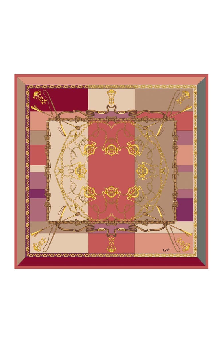 Elizabetta Gabriella - Hand Rolled Silk Foulard for Women, Alternate, color, Rosewood