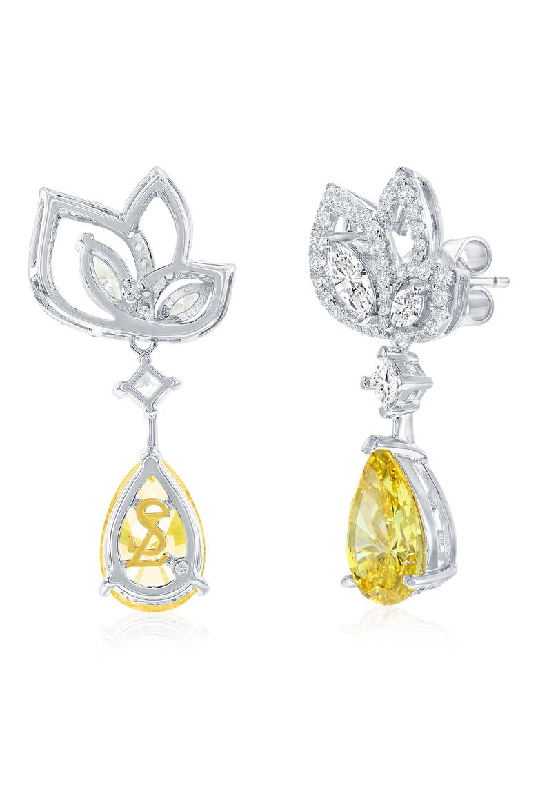 Gala Firework Drop Earrings, Alternate, color, YELLOW