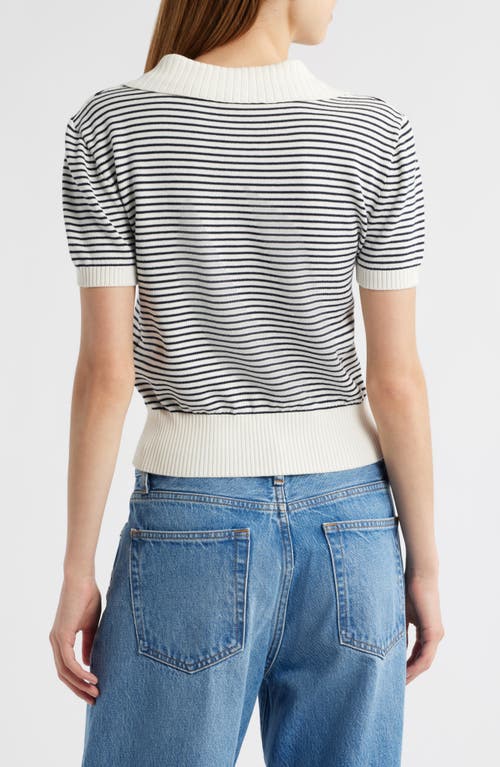 Shop Frame The Graduate Stripe Polo Sweater