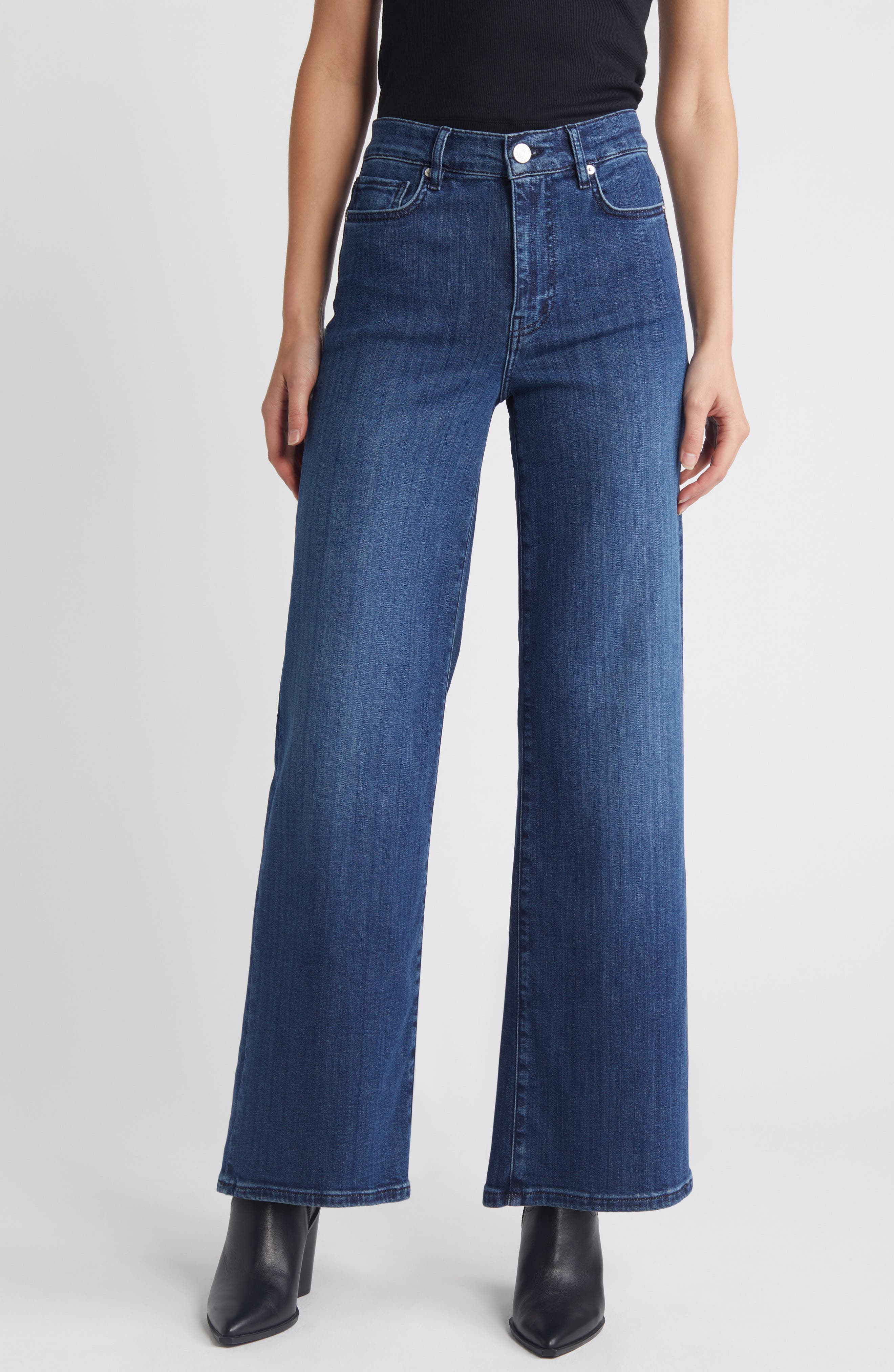 FRAME Le Slim Palazzo Ankle Jeans