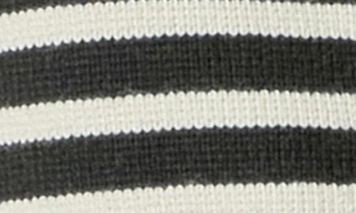 English Factory Stripe Sweater Vest In Black/ivory