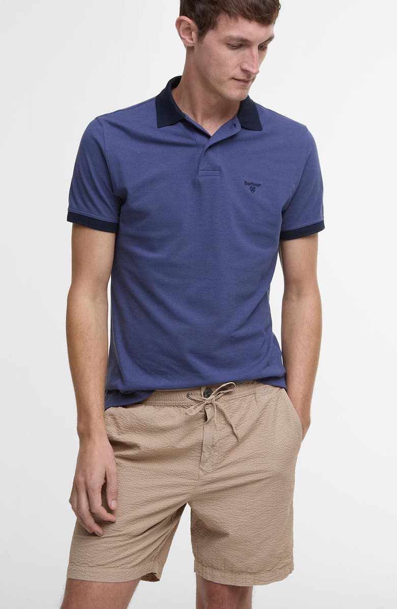 Barbour Relaxed Cotton Seersucker Drawstring Shorts, Alternate, color, Washed Stone