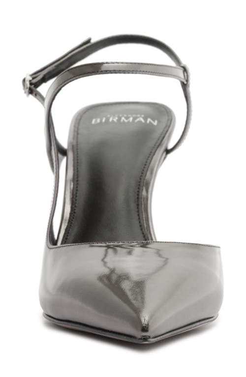 Alexandre Birman Tita Pointed Toe Slingback Pump In Gray