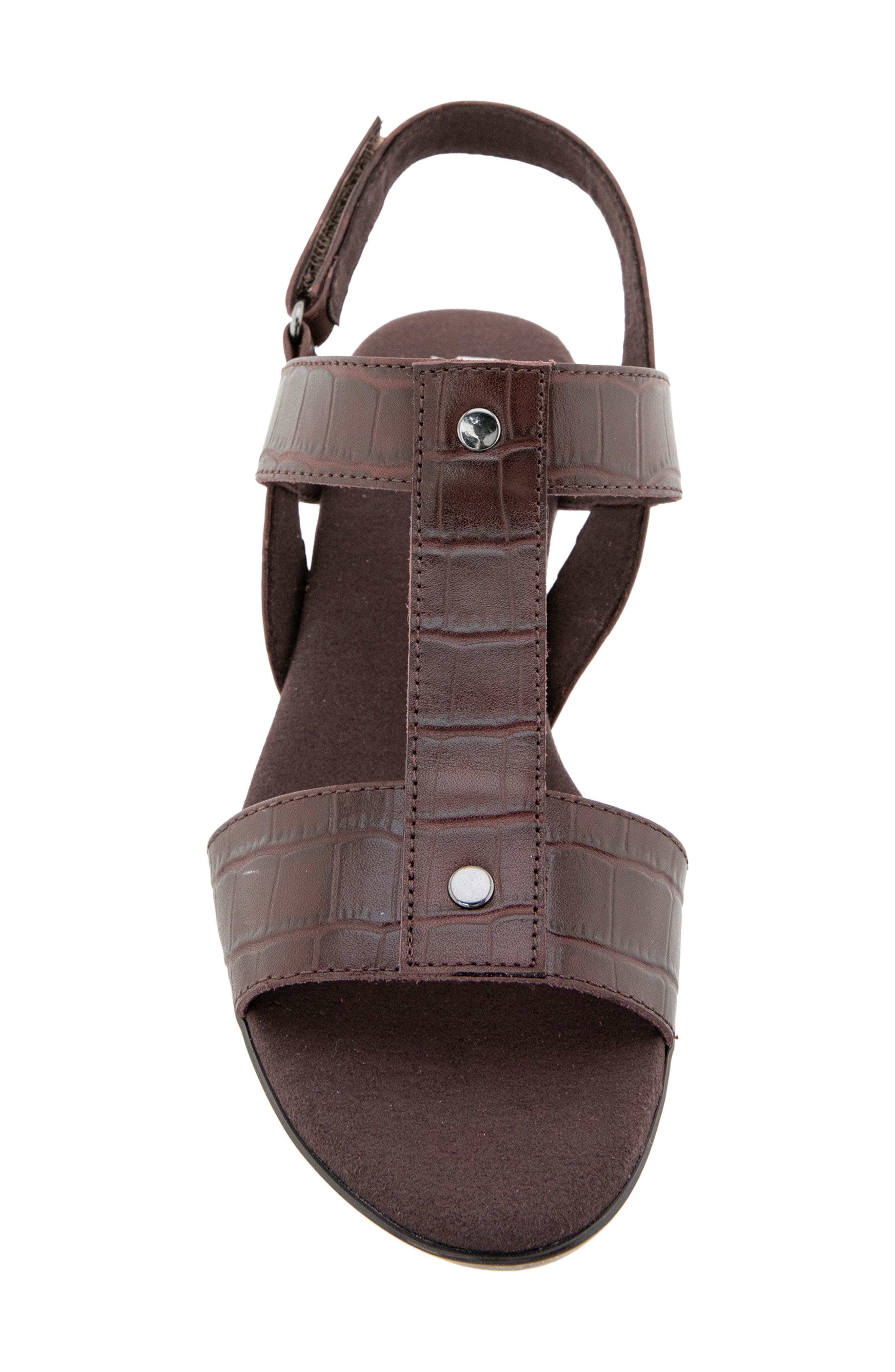 Willow Slingback Sandal, Alternate, color, DARK CHOCOLATE CROCO
