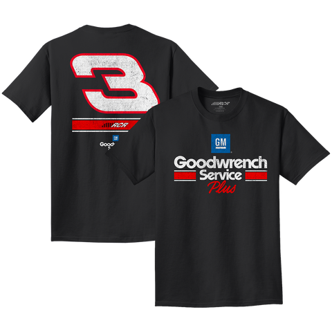 Men's Richard Childress Racing Team Collection Black Richard Childress Racing #3 GM Goodwrench Service Plus T-Shirt